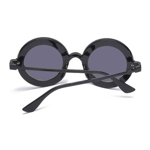 Retro Sexy Black Round Sunglasses Women Brand Designer English Letters Bee Circle Sun Glasses Female Shades Oculos