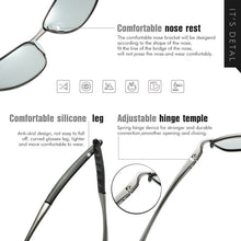 Load image into Gallery viewer, Retro Small Oval Photochromic Sunglasses Polarized Men Women Driving  Anti-glare Sun Glasses Gafas Oculos de sol Zonnebril heren