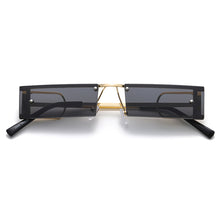 Load image into Gallery viewer, Retro Small Punk Rectangle Sunglasses Women Hollow Out Metal Frames Steampunk Shades Men UV400