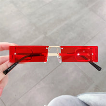 Load image into Gallery viewer, Retro Small Punk Rectangle Sunglasses Women Hollow Out Metal Frames Steampunk Shades Men UV400