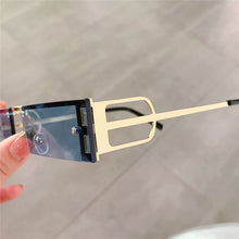 Load image into Gallery viewer, Retro Small Punk Rectangle Sunglasses Women Hollow Out Metal Frames Steampunk Shades Men UV400