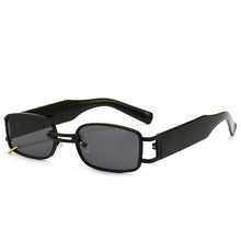 Carica l'immagine nel visualizzatore di Gallery, Retro Small Rectangle Ladies Sunglasses Brand Designer Men's Punk Sunglasses Fashion European and American Glasses UV400