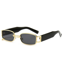 Carica l'immagine nel visualizzatore di Gallery, Retro Small Rectangle Ladies Sunglasses Brand Designer Men's Punk Sunglasses Fashion European and American Glasses UV400
