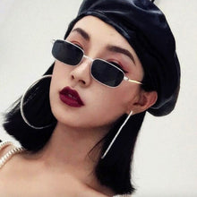 Load image into Gallery viewer, Retro Small Rectangle Stylish Sunglasses Women Men Vintage Metal Frame Brand Design Girls Sun Glasses Travel Eyewear UV400 Party