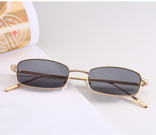 Load image into Gallery viewer, Retro Small Rectangle Stylish Sunglasses Women Men Vintage Metal Frame Brand Design Girls Sun Glasses Travel Eyewear UV400 Party