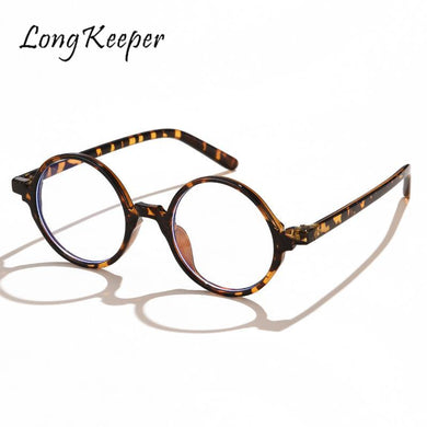 Retro Small Round Frame Anti Blue Light Glasses Men Women Vintage Computer Glasses Optical Eyewear Frame Decoration Eyeglasses