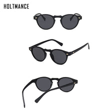 Load image into Gallery viewer, Retro Small Round Men Sunglasses Women Rice Nail Full Frame Driving Sun Glasses G15 Leopard Shades for Male Female