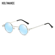 Load image into Gallery viewer, Retro Small Round Steampunk Sunglasses Men Vintage Clear Red Tinted Sun Glasses Women UV400 oculos de sol masculino