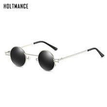 Load image into Gallery viewer, Retro Small Round Steampunk Sunglasses Men Vintage Clear Red Tinted Sun Glasses Women UV400 oculos de sol masculino