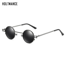 Load image into Gallery viewer, Retro Small Round Steampunk Sunglasses Men Vintage Clear Red Tinted Sun Glasses Women UV400 oculos de sol masculino
