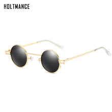 Load image into Gallery viewer, Retro Small Round Steampunk Sunglasses Men Vintage Clear Red Tinted Sun Glasses Women UV400 oculos de sol masculino