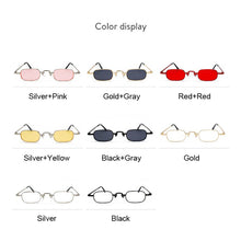 Load image into Gallery viewer, Retro Small Square Metal Steampunk Sunglasses Women Men Glasses Brand Designer Vintage Sunglasses Female