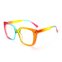 Carica l&#39;immagine nel visualizzatore di Gallery, Cerniera a molla retrò da donna TR90 montatura per occhiali colorati trasparente anti luce blu occhiali da uomo montatura per occhiali ottici rotondi