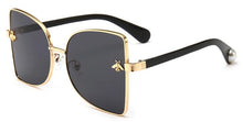 Load image into Gallery viewer, Retro Square Bee Sunglasses Womens Designer Oversized Sun Glasses Mens Shades Metal Sunglasses Luxxry Sunnies
