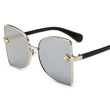 Load image into Gallery viewer, Retro Square Bee Sunglasses Womens Designer Oversized Sun Glasses Mens Shades Metal Sunglasses Luxxry Sunnies