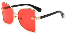 Load image into Gallery viewer, Retro Square Bee Sunglasses Womens Designer Oversized Sun Glasses Mens Shades Metal Sunglasses Luxxry Sunnies