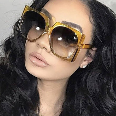 Retro Square Brand Designer Sunglasses Women eye glasses Oversized  glasses eyewear Oversized Sunglasses Woman