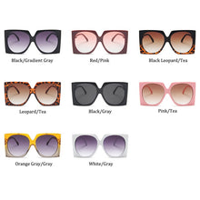 Carica l&#39;immagine nel visualizzatore di Gallery, Retro Square Brand Designer Sunglasses Women eye glasses Oversized  glasses eyewear Oversized Sunglasses Woman