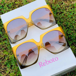 Retro Square Brand Designer Sunglasses Women eye glasses Oversized  glasses eyewear Oversized Sunglasses Woman