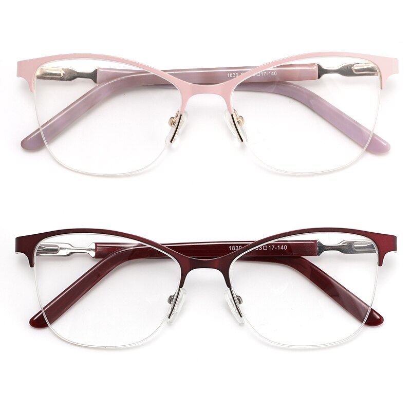 Retro Square Half Frame Prescription Glasses For Sight Women Decorative Glasses Female Eyeglasses Men's Clear Computer Glasses