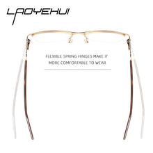 Load image into Gallery viewer, Retro Square Half Frame Prescription Glasses For Sight Women Decorative Glasses Female Eyeglasses Men&#39;s Clear Computer Glasses
