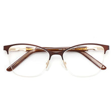 Load image into Gallery viewer, Retro Square Half Frame Prescription Glasses For Sight Women Decorative Glasses Female Eyeglasses Men&#39;s Clear Computer Glasses