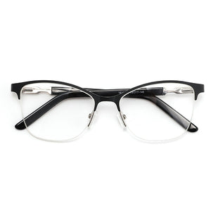 Retro Square Half Frame Prescription Glasses For Sight Women Decorative Glasses Female Eyeglasses Men's Clear Computer Glasses