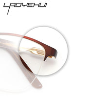 Load image into Gallery viewer, Retro Square Half Frame Prescription Glasses For Sight Women Decorative Glasses Female Eyeglasses Men&#39;s Clear Computer Glasses