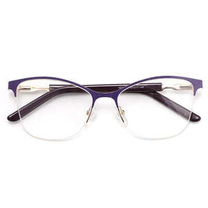 Retro Square Half Frame Prescription Glasses For Sight Women Decorative Glasses Female Eyeglasses Men's Clear Computer Glasses