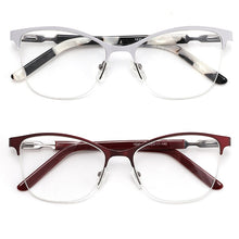 Load image into Gallery viewer, Retro Square Half Frame Prescription Glasses For Sight Women Decorative Glasses Female Eyeglasses Men&#39;s Clear Computer Glasses