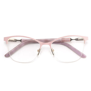 Retro Square Half Frame Prescription Glasses For Sight Women Decorative Glasses Female Eyeglasses Men's Clear Computer Glasses