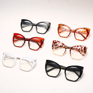 Retro Square Optical Glasses Frame Women Men Leopard Clear Glass Eyeglasses Prescription Transparent Spectacle Frame Unisex