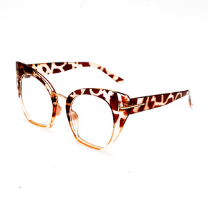 Retro Square Optical Glasses Frame Women Men Leopard Clear Glass Eyeglasses Prescription Transparent Spectacle Frame Unisex
