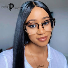 Load image into Gallery viewer, Retro Square Optical Glasses Frame Women Men Leopard Clear Glass Eyeglasses Prescription Transparent Spectacle Frame Unisex