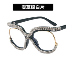 Load image into Gallery viewer, Retro Square Optical Glasses Frames Men Women Crystal  Glasses Clear Lens Eyeglasses Frame Diamond Eyewear espejuelos