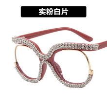 Load image into Gallery viewer, Retro Square Optical Glasses Frames Men Women Crystal  Glasses Clear Lens Eyeglasses Frame Diamond Eyewear espejuelos