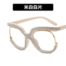Load image into Gallery viewer, Retro Square Optical Glasses Frames Men Women Crystal  Glasses Clear Lens Eyeglasses Frame Diamond Eyewear espejuelos