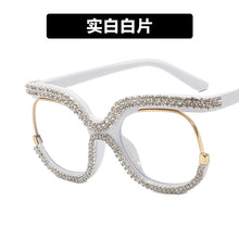 Load image into Gallery viewer, Retro Square Optical Glasses Frames Men Women Crystal  Glasses Clear Lens Eyeglasses Frame Diamond Eyewear espejuelos
