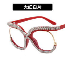 Load image into Gallery viewer, Retro Square Optical Glasses Frames Men Women Crystal  Glasses Clear Lens Eyeglasses Frame Diamond Eyewear espejuelos