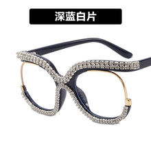 Load image into Gallery viewer, Retro Square Optical Glasses Frames Men Women Crystal  Glasses Clear Lens Eyeglasses Frame Diamond Eyewear espejuelos