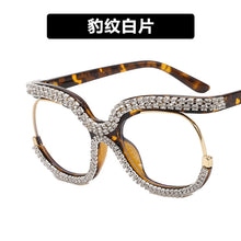 Load image into Gallery viewer, Retro Square Optical Glasses Frames Men Women Crystal  Glasses Clear Lens Eyeglasses Frame Diamond Eyewear espejuelos