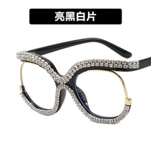 Load image into Gallery viewer, Retro Square Optical Glasses Frames Men Women Crystal  Glasses Clear Lens Eyeglasses Frame Diamond Eyewear espejuelos