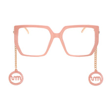 Load image into Gallery viewer, Retro Square Optical Glasses Frames Men Women Glasses Clear Lens Eyeglasses Spectacle Frame Gold Chain Acetate