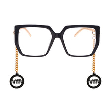 Load image into Gallery viewer, Retro Square Optical Glasses Frames Men Women Glasses Clear Lens Eyeglasses Spectacle Frame Gold Chain Acetate