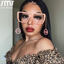 Load image into Gallery viewer, Retro Square Optical Glasses Frames Men Women Glasses Clear Lens Eyeglasses Spectacle Frame Gold Chain Acetate