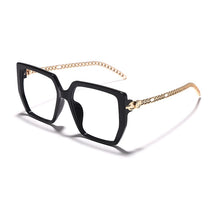 Load image into Gallery viewer, Retro Square Optical Glasses Frames Men Women Glasses Clear Lens Eyeglasses Spectacle Frame Gold Chain Acetate