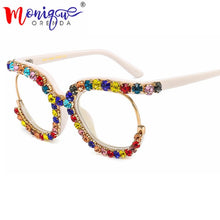 Carica l&#39;immagine nel visualizzatore di Gallery, Retro Square Optical Glasses Frames Men and Women  Glasses Clear Lens Eyeglasses Spectacle Frame Unisex