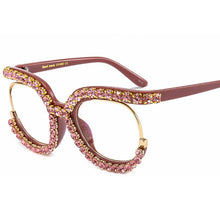 Carica l&#39;immagine nel visualizzatore di Gallery, Retro Square Optical Glasses Frames Men and Women  Glasses Clear Lens Eyeglasses Spectacle Frame Unisex
