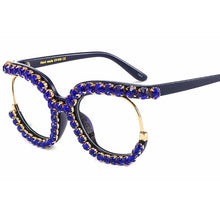 Carica l&#39;immagine nel visualizzatore di Gallery, Retro Square Optical Glasses Frames Men and Women  Glasses Clear Lens Eyeglasses Spectacle Frame Unisex