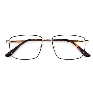 Retro Square Optical Men Prescription Eyewear Without Diopter Spectacle Frames Women‘s Vintage Glasses Stylish Eyeglass Metal